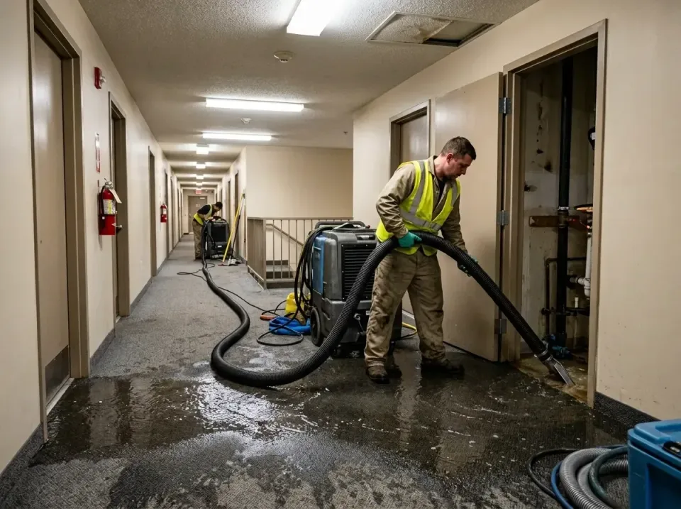 multi-unit-apartment-hallway-f-005 — frequently asked questions, Emergency Burst Pipe Water Extraction & Removal in Tarrytow…